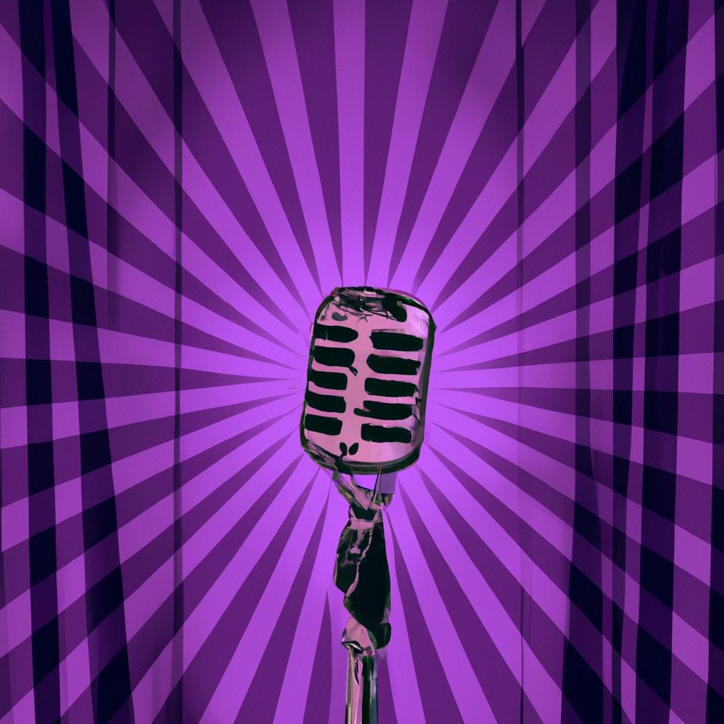 A retro microphone